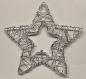 Drahtstern durchbrochen silber